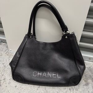 Chanel Leather Hobo Shoulder Bag